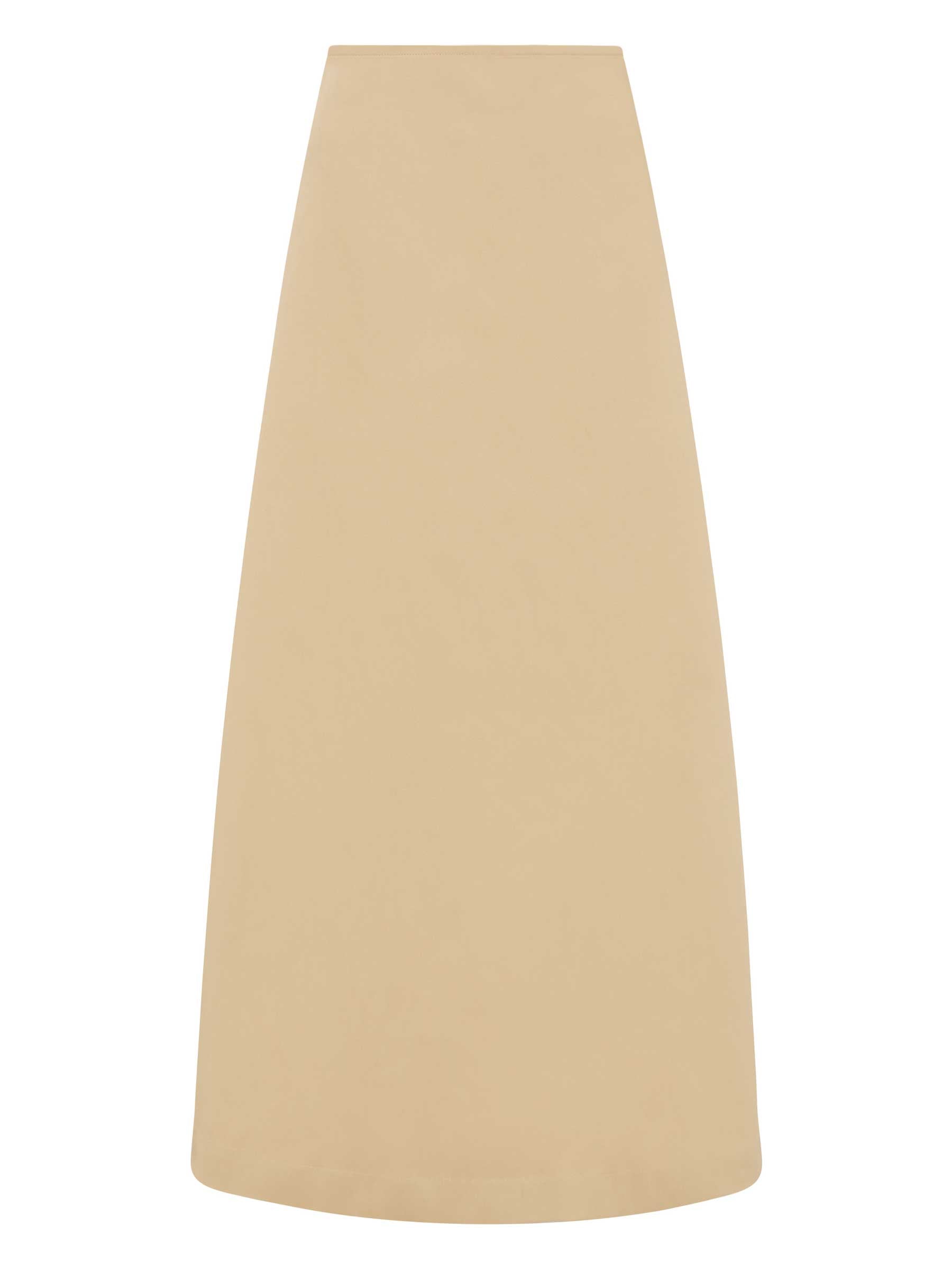 A line skirt beige best sale