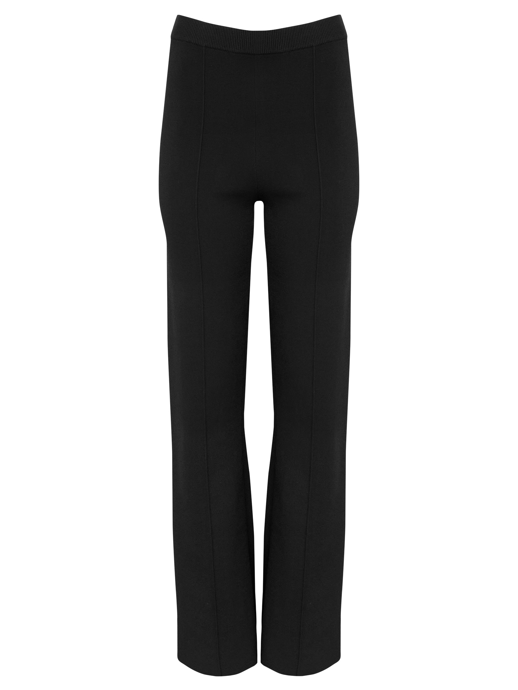 Clea | Walter Knit Trouser in Black | The UNDONE