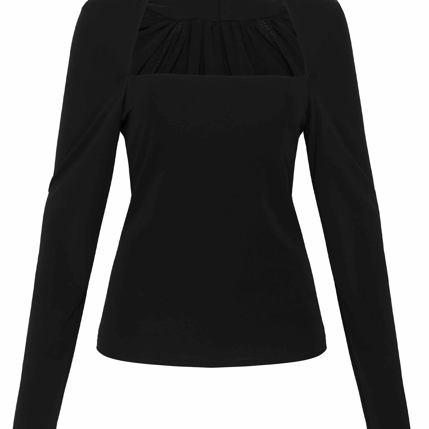 Esse Studios | Odessa Square Top in Black | The UNDONE