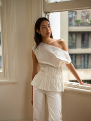 Marle | Aida Top in Ivory | The UNDONE