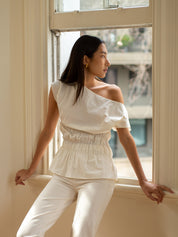 Marle | Aida Top in Ivory | The UNDONE