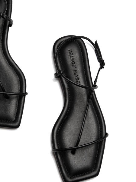 Nelson Made | Juliette Sandal in Black | The UNDONE by Nelson Made