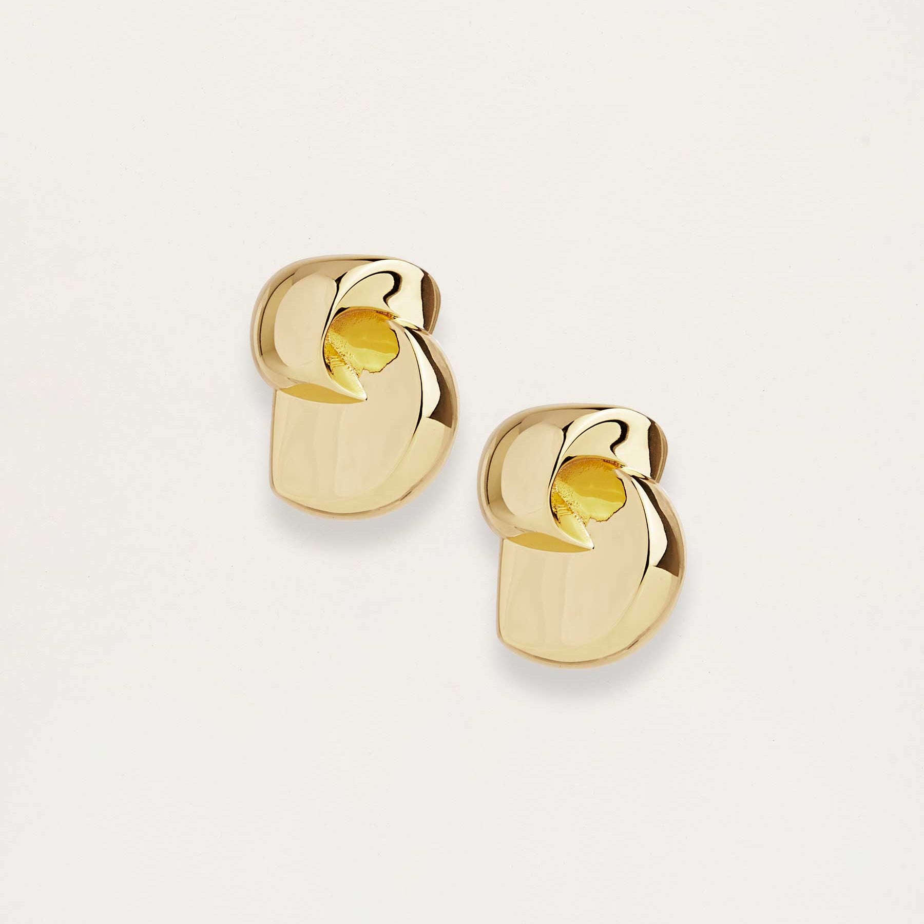 Rylan | Modernist Earrings in Gold | The UNDONE