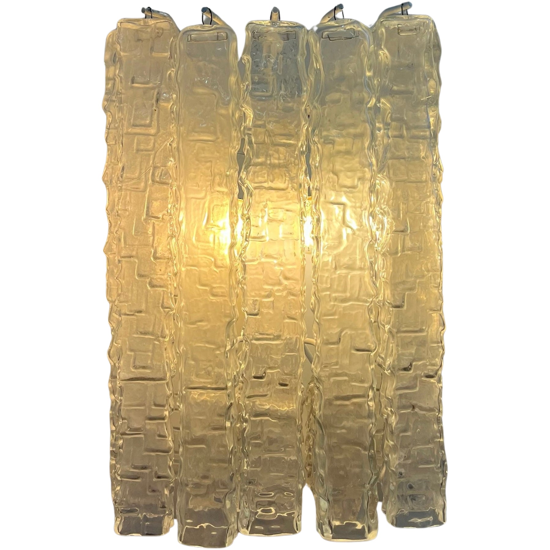 Secondi | Pair of Murano Glass Tube Wall Lights by Venini | The UNDONE