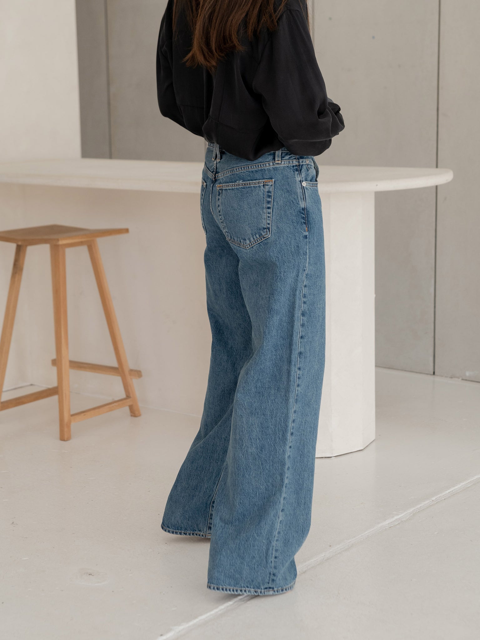 Slvrlake | Mica Low Rise Wide Leg Jean in Born To Run | The UNDONE by ...