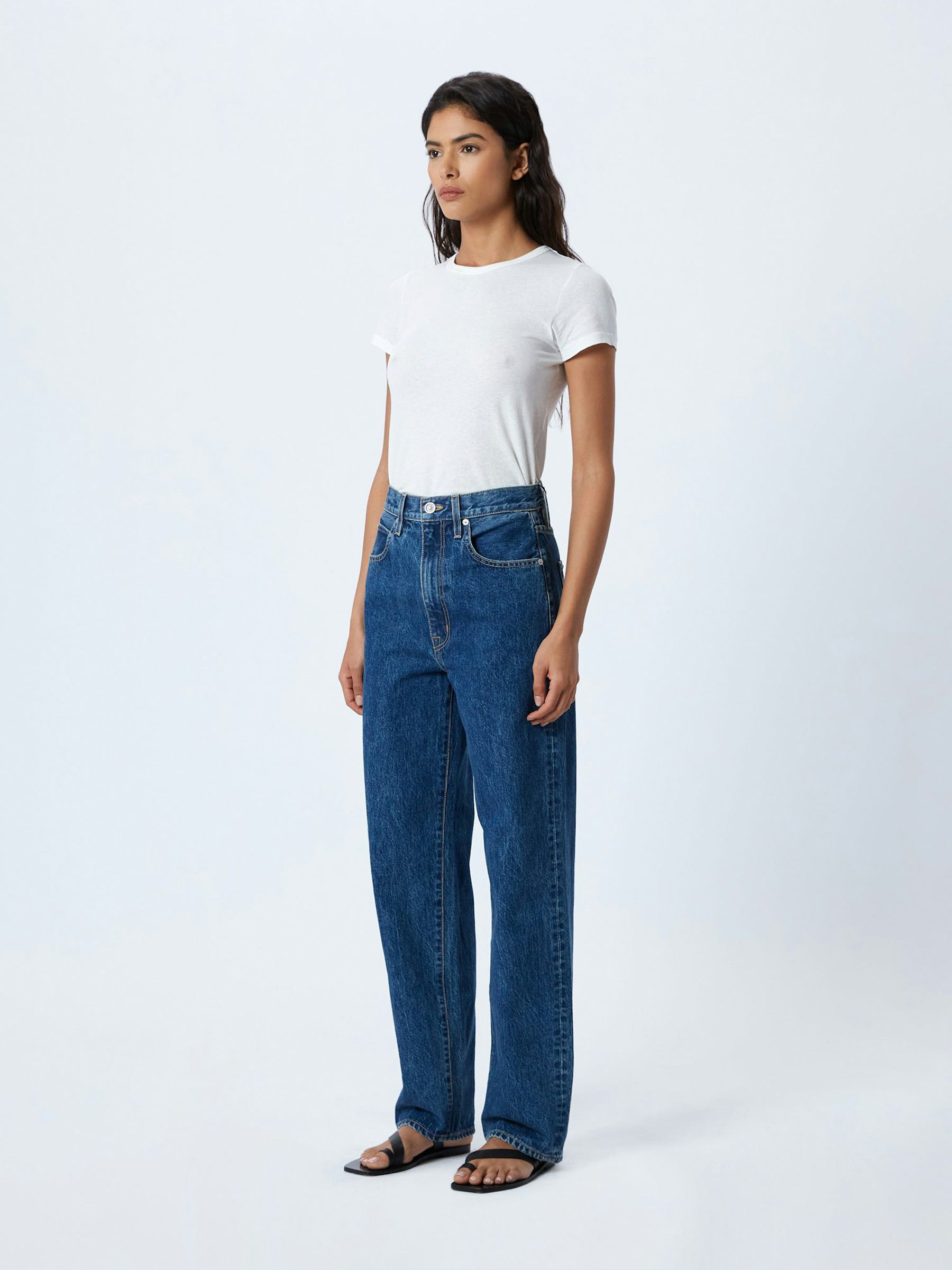 SLVRLAKE | Koko High Rise Relaxed Jean in Claremont | The UNDONE