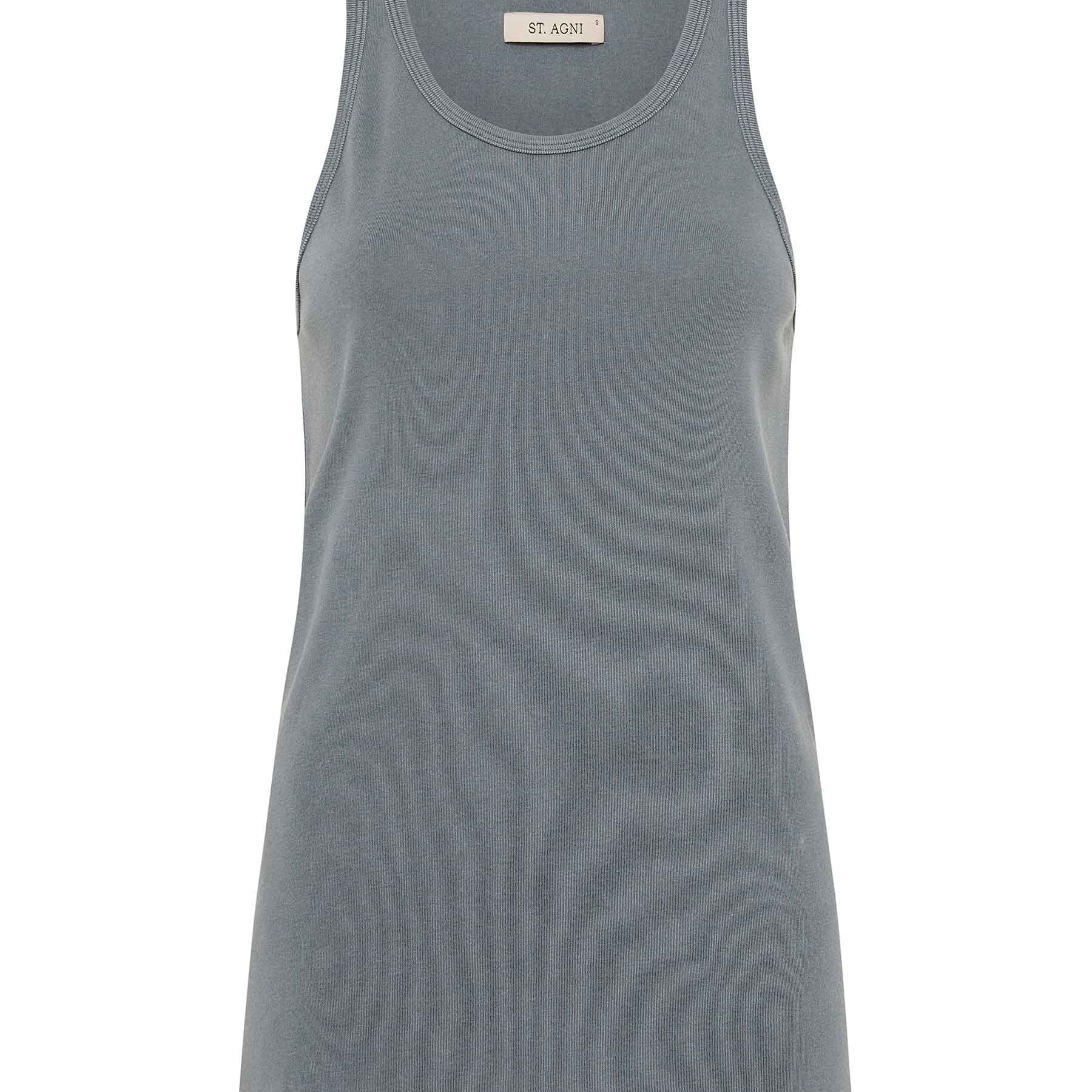 St. Agni | Organic Cotton Everyday Tank in Diesel Grey | The UNDONE