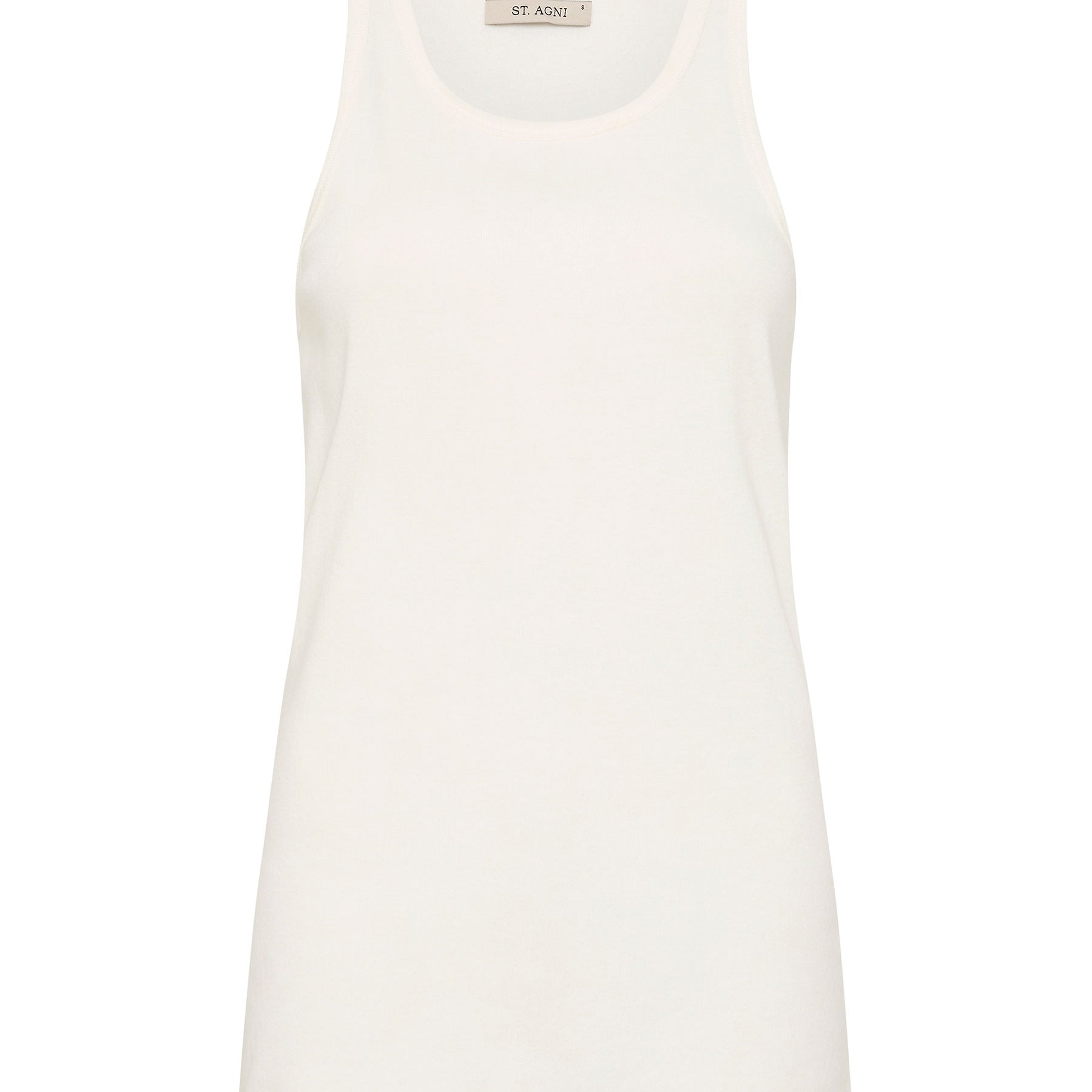 St. Agni | Organic Cotton Everyday Tank in White | The UNDONE