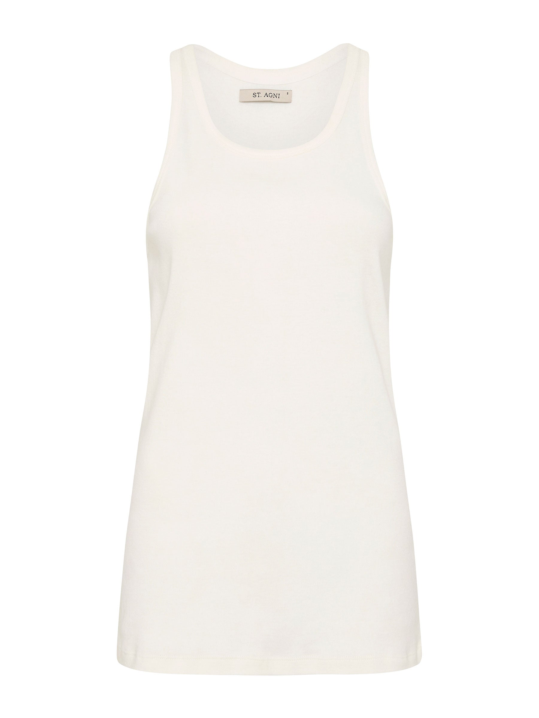 St. Agni | Organic Cotton Everyday Tank in White | The UNDONE