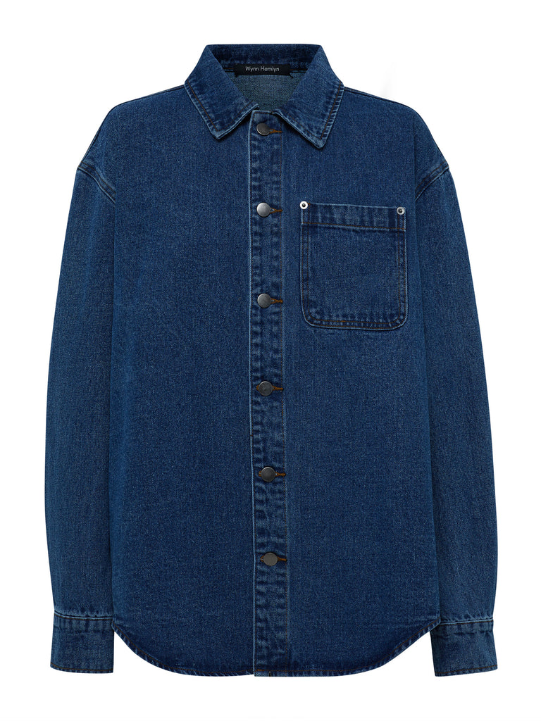 Wynn Hamlyn | Denim Shirt in Indigo | The UNDONE by Wynn Hamlyn