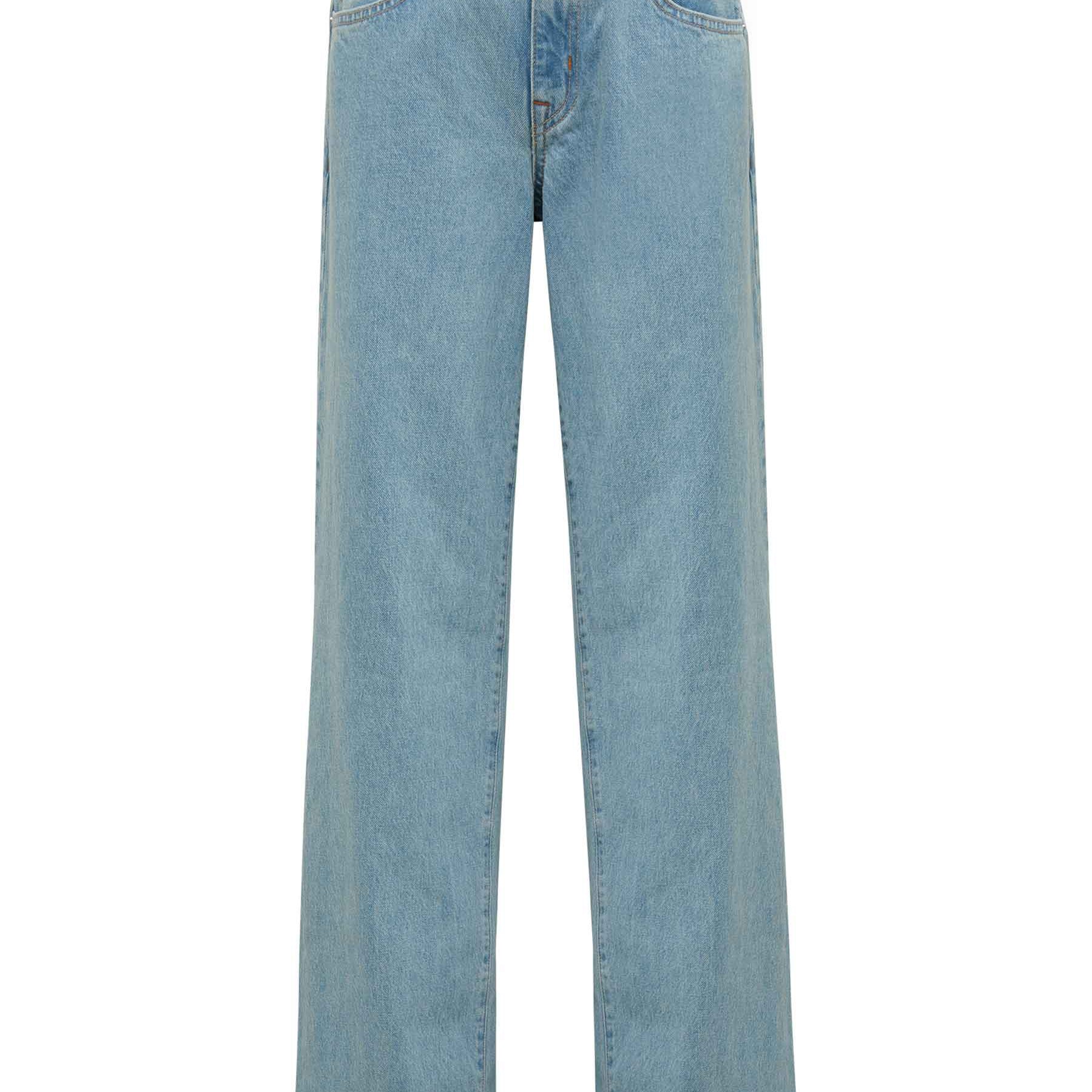 SLVRLAKE | Mica Low Rise Wide Leg Jean in Clear Skies | The UNDONE