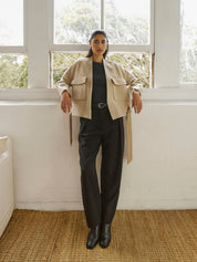 A.Emery | Ames Jacket in Beige Almond Melange | The UNDONE