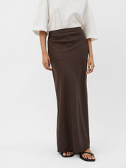 A.Emery | Riva Bias Skirt in Chocolate | The UNDONE