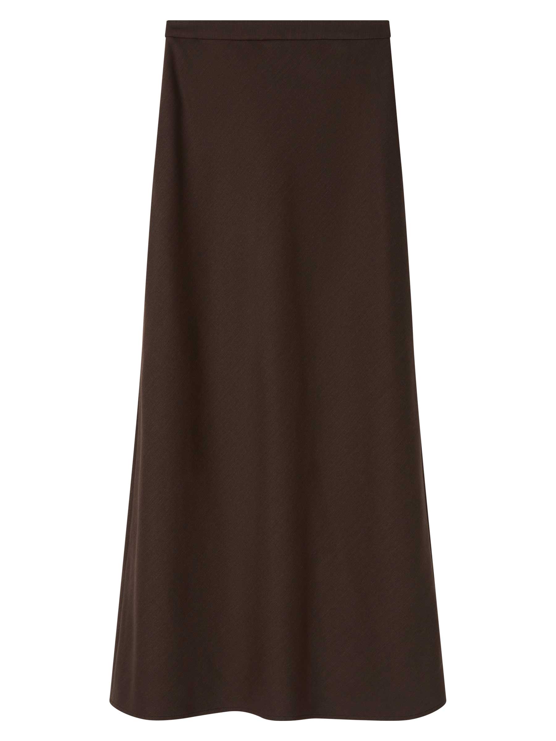 A.Emery | Riva Bias Skirt in Chocolate | The UNDONE