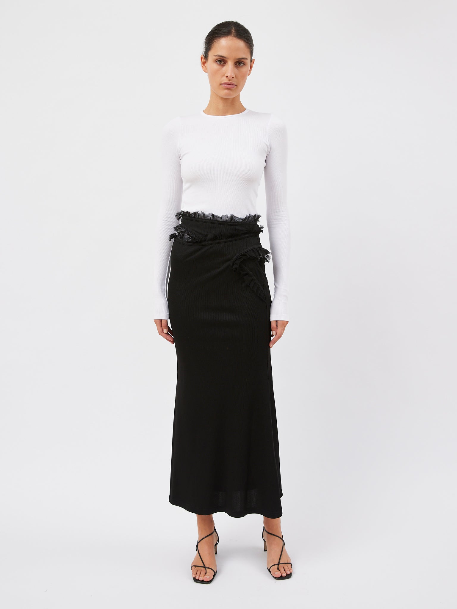 Christopher Esber | Carina Interlinked Skirt in Black | The UNDONE