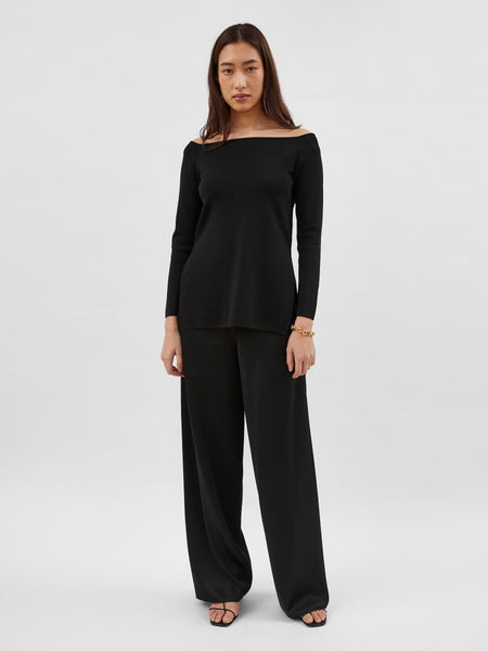 Esse Studios | Obie Off The Shoulder Top in Black | The UNDONE by ESSE ...