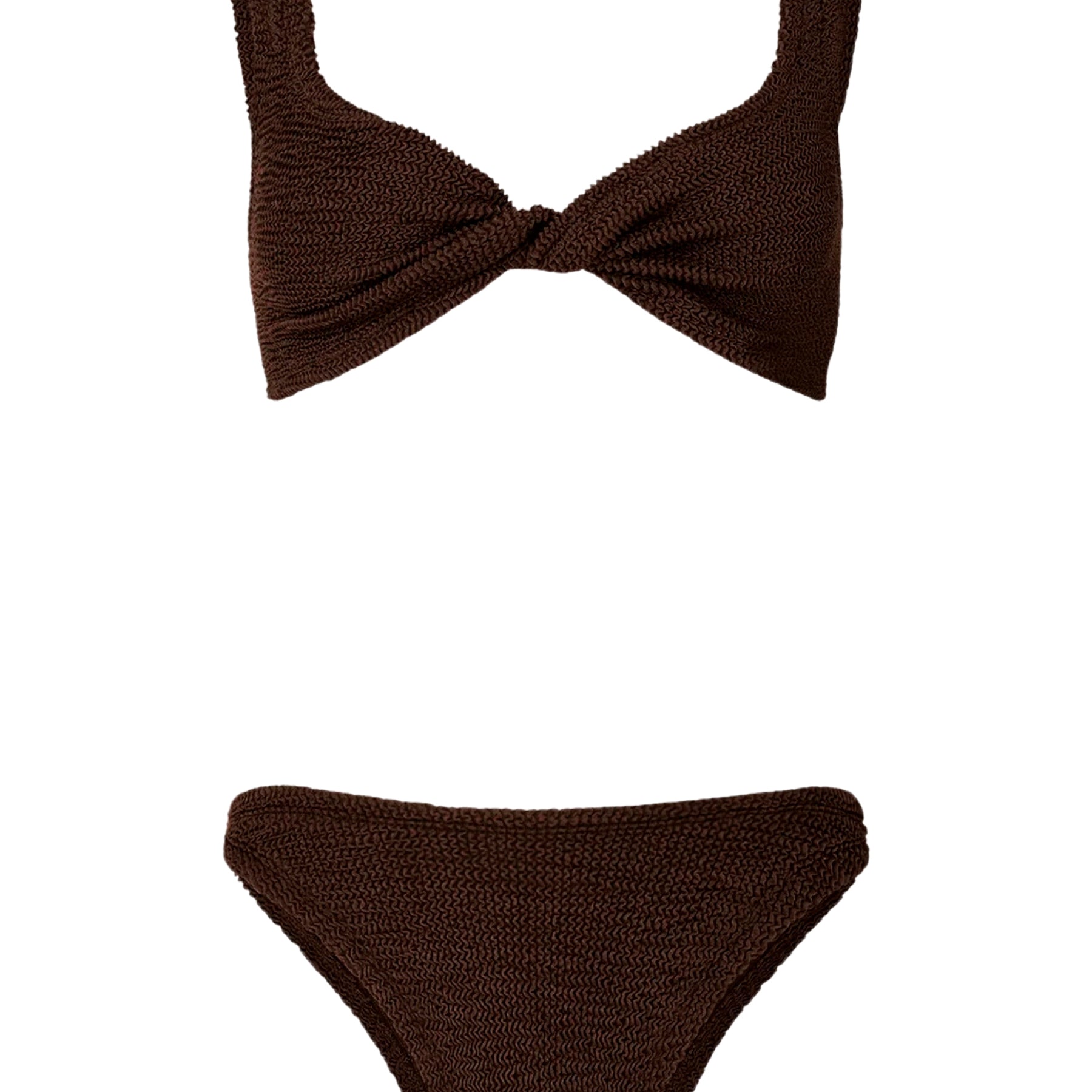 Hunza G | Juno Bikini in Chocolate Brown | The UNDONE