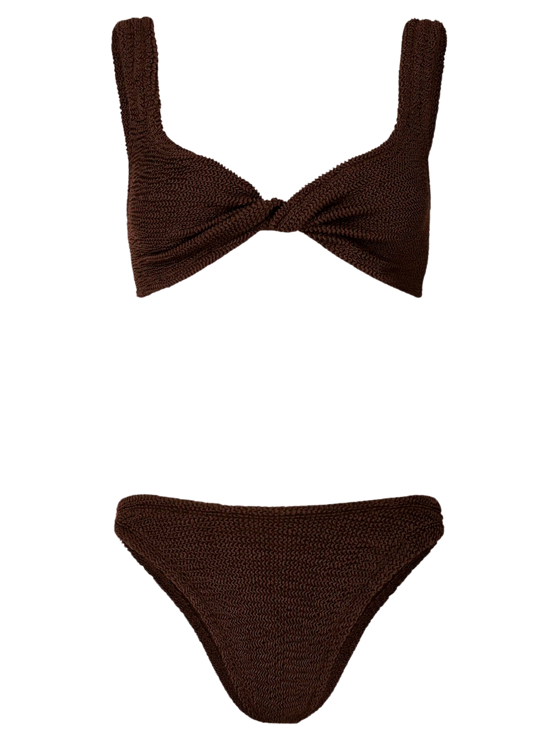 Hunza G | Juno Bikini in Chocolate Brown | The UNDONE