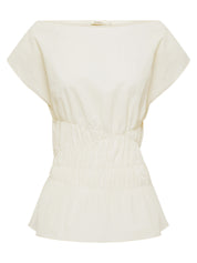 Marle | Aida Top in Ivory | The UNDONE