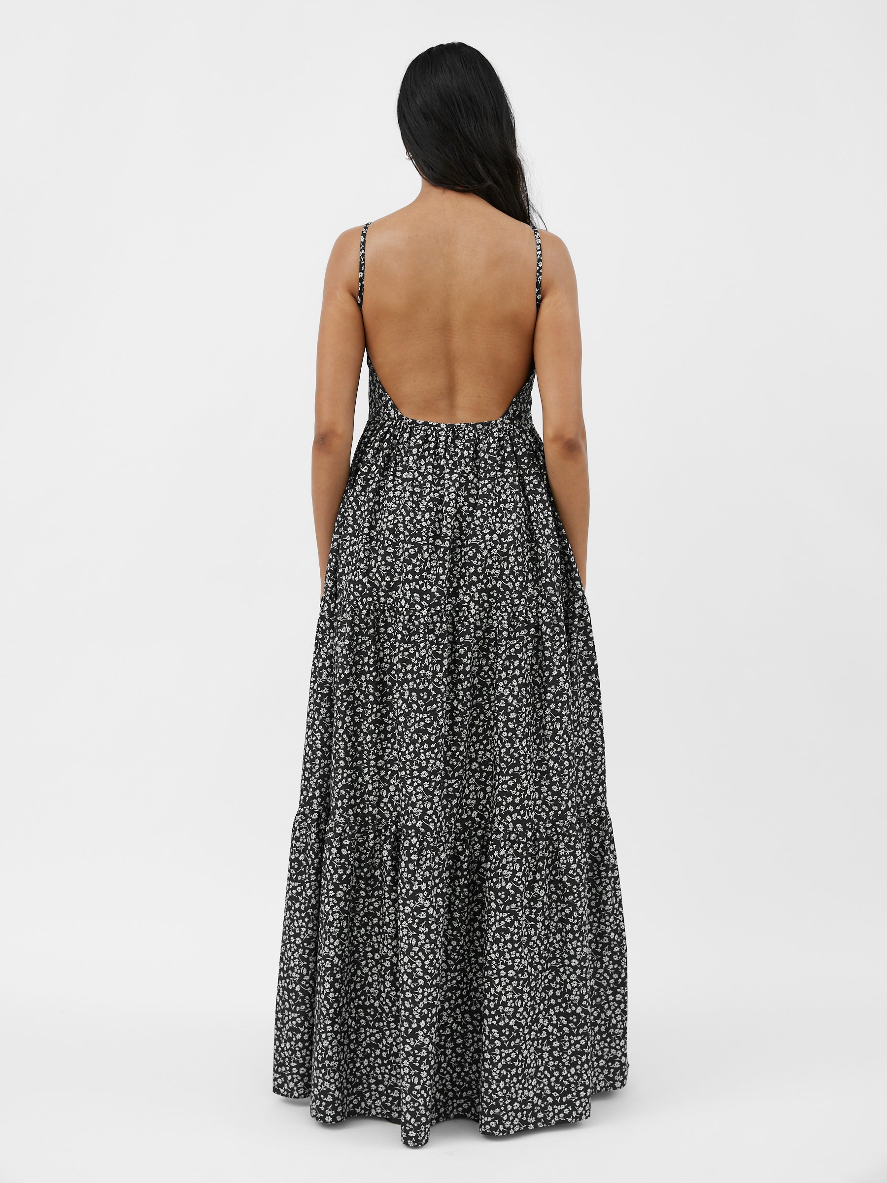 Matteau | Tiered Low Back Sundress in Blue Dandelion | The UNDONE