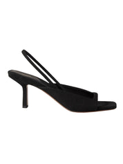 Neous Kamui cady slingback sandals in black | TheUNDONE