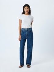 SLVRLAKE | Koko High Rise Relaxed Jean in Claremont | The UNDONE