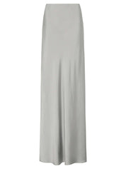 St. Agni | Bias Slip Skirt in Grey Silver | The UNDONE