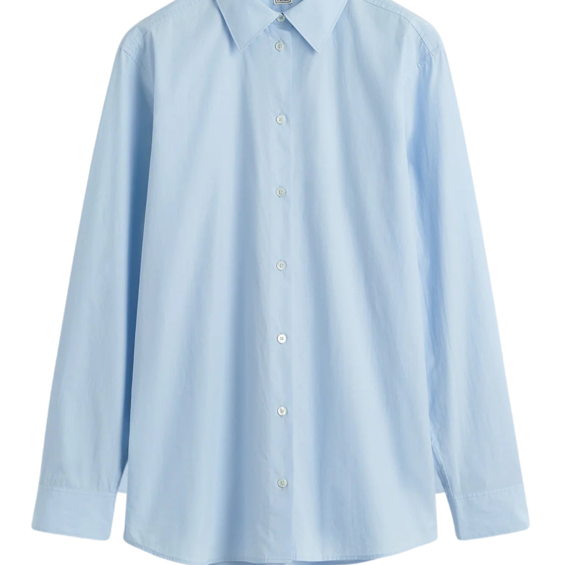 Toteme Classic tumbled shirt in Sky Blue | theUNDONE