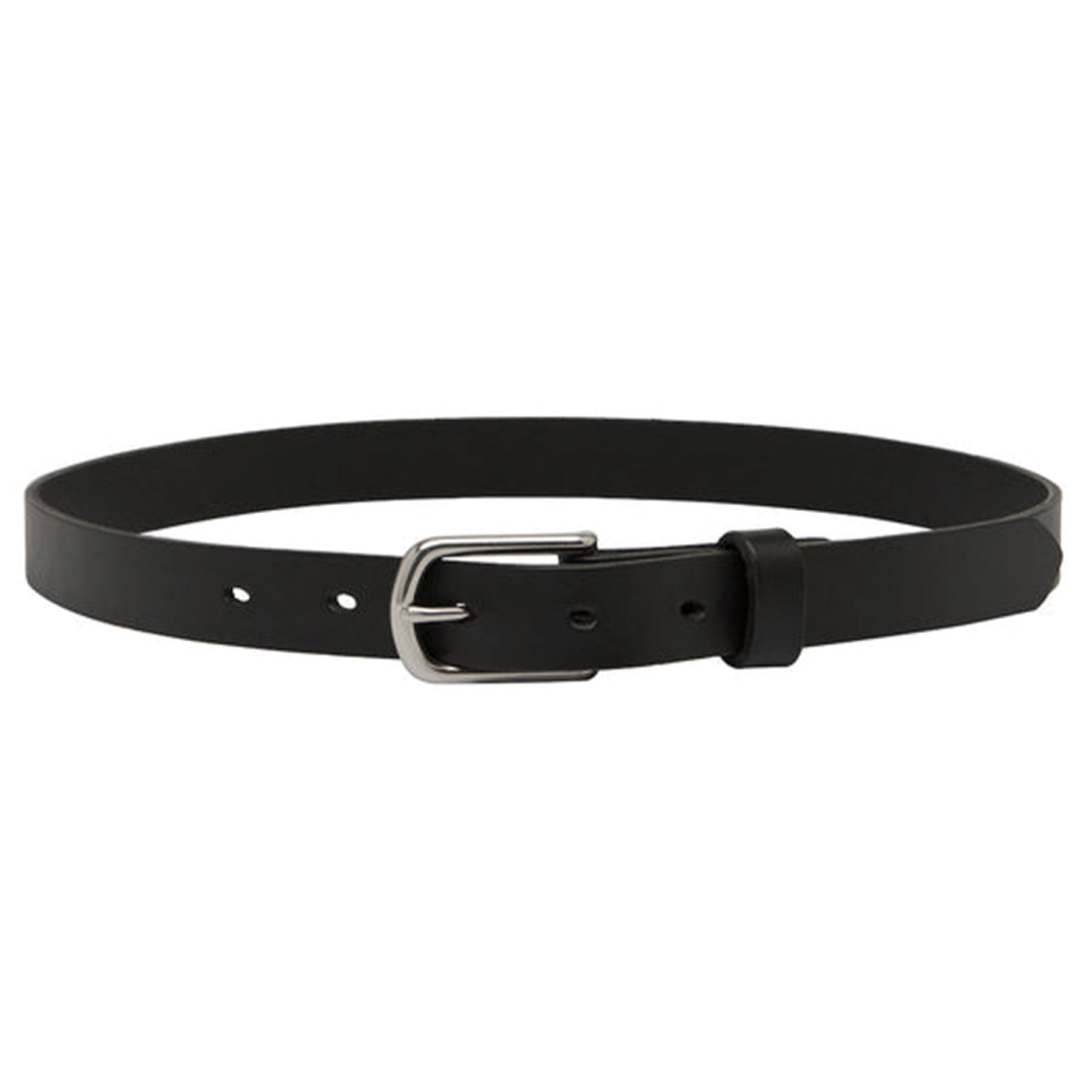 SAINT | Classic Leather Belt in Silver | The UNDONE