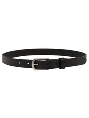 SAINT | Classic Leather Belt in Silver | The UNDONE