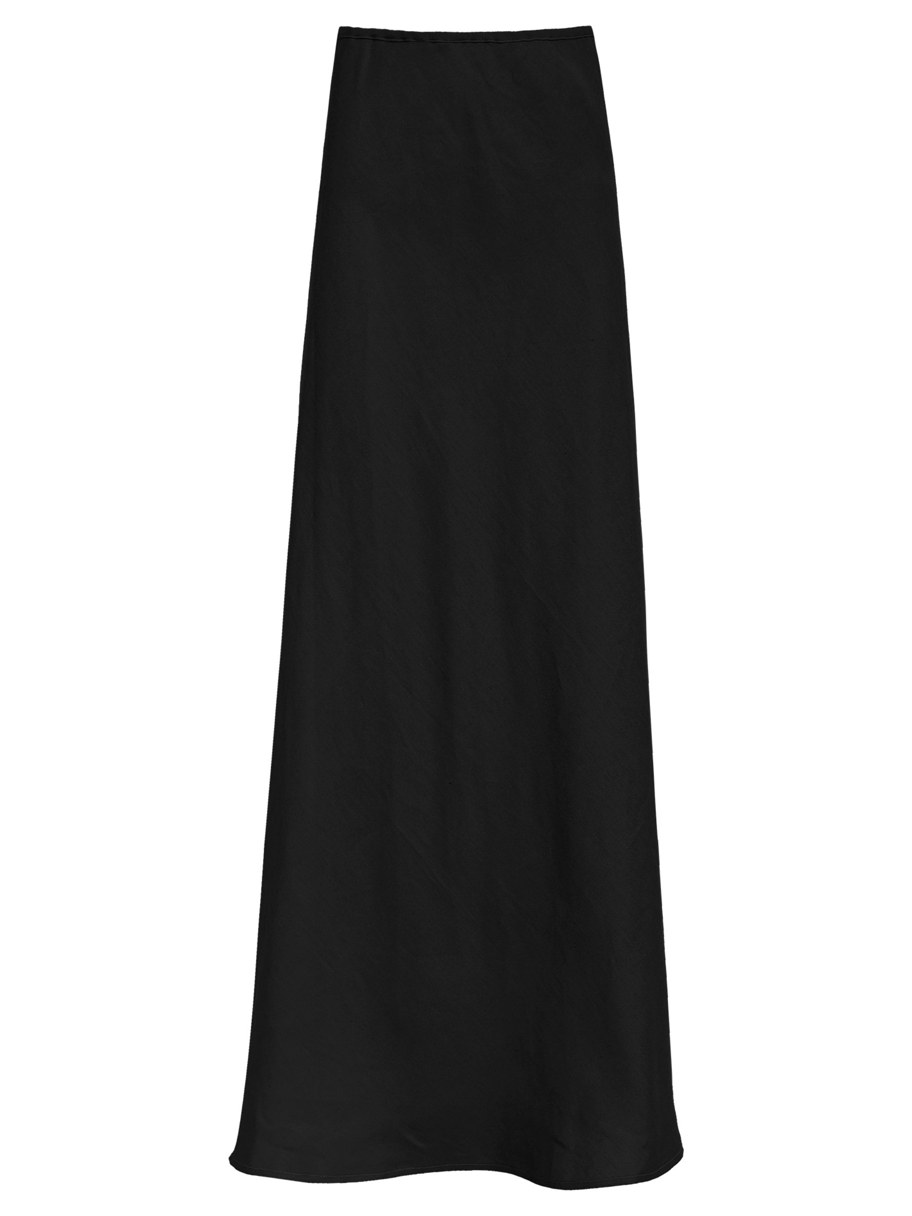 Dominique Healy | Wray Linen Skirt in Black | The UNDONE