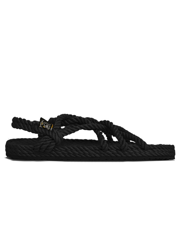 Black store rope sandals