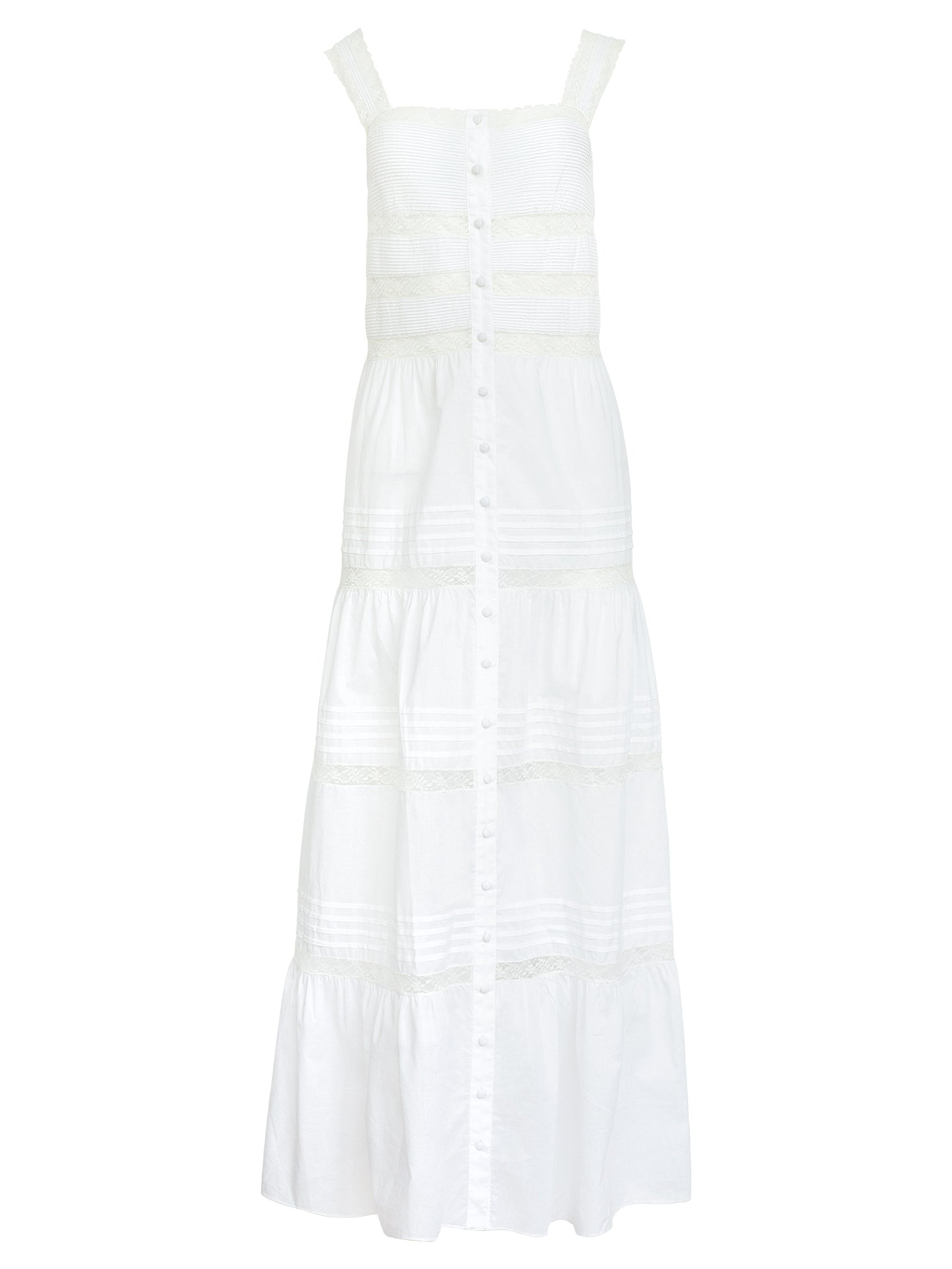 Sir the Label | Maci Midi Dress in White | The UNDONE by SIR.