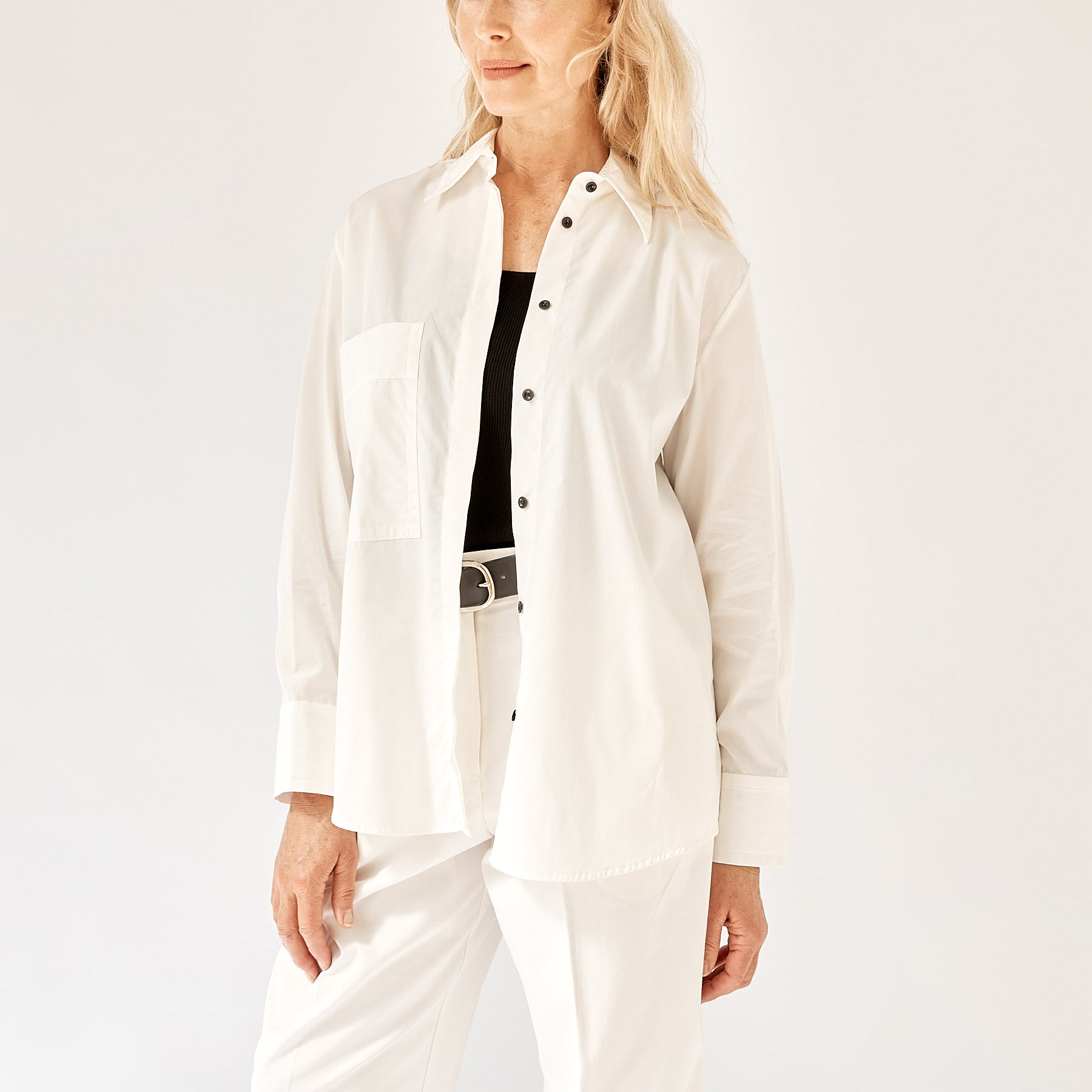 Esse Studios | Classico Pocket Shirt in Ivory | The UNDONE