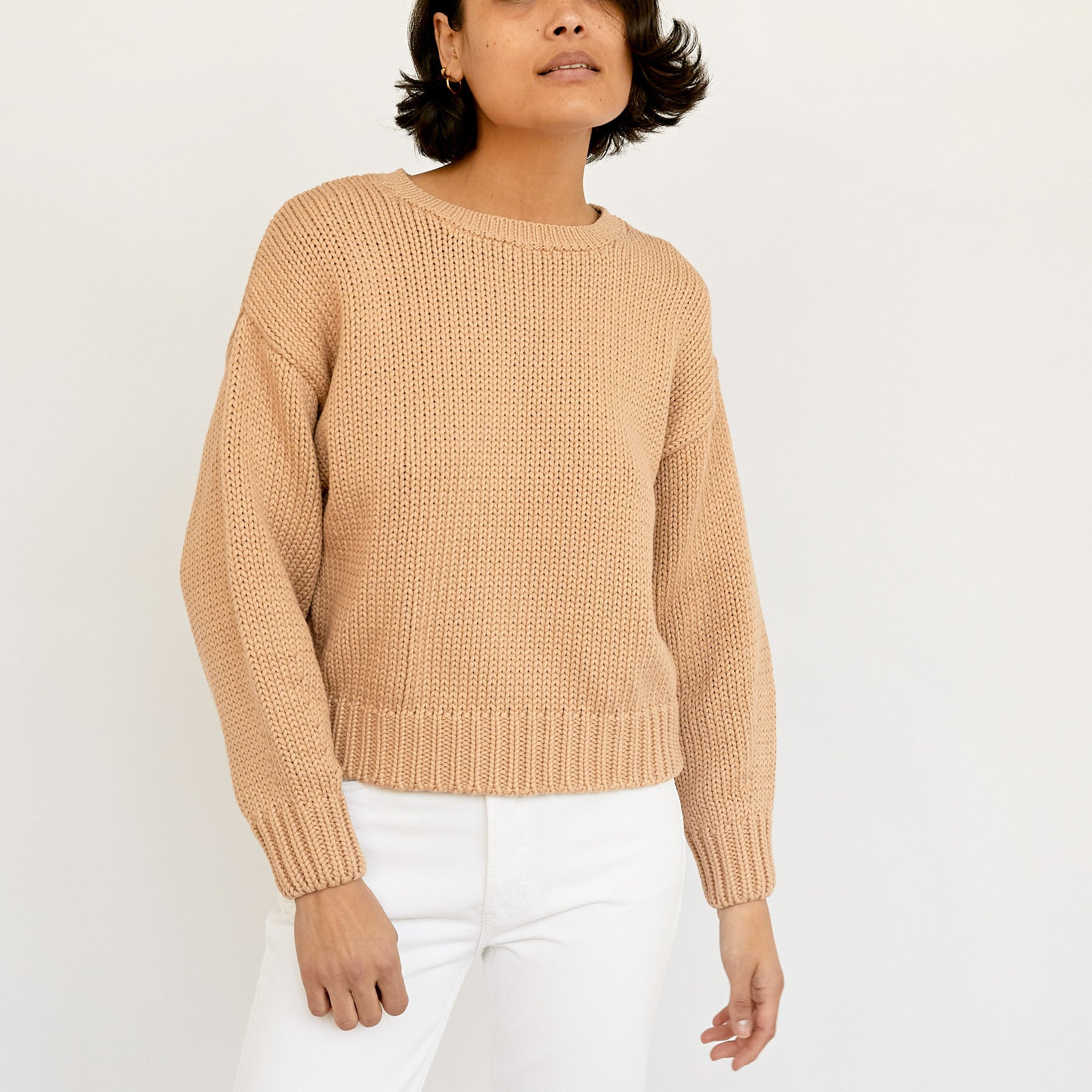 Faithfull The Brand | Cream Ganika Knit Sweater | The UNDONE