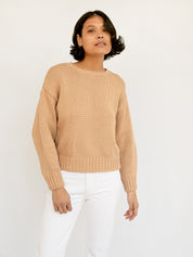 Faithfull The Brand | Cream Ganika Knit Sweater | The UNDONE