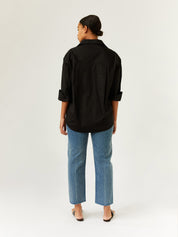 Matteau | Classic Pocket Shirt in Black | The UNDONE