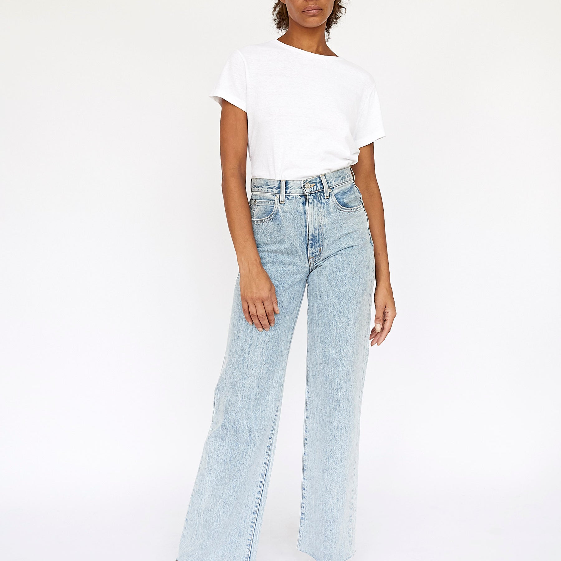 SLVRLAKE | Grace High Rise Wide Leg Jean in Time To Go | The UNDONE