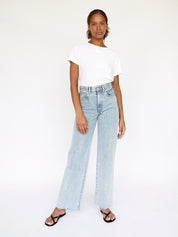 SLVRLAKE | Grace High Rise Wide Leg Jean in Time To Go | The UNDONE