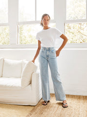 SLVRLAKE | Grace High Rise Wide Leg Jean in Time To Go | The UNDONE