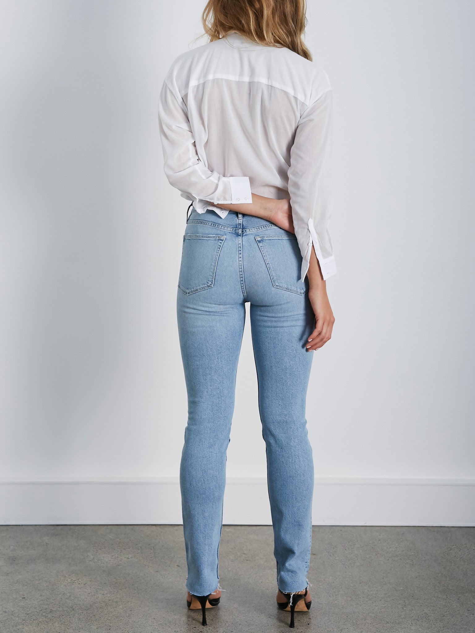 3X1 | DIY Straight Jeans in Willow | The UNDONE